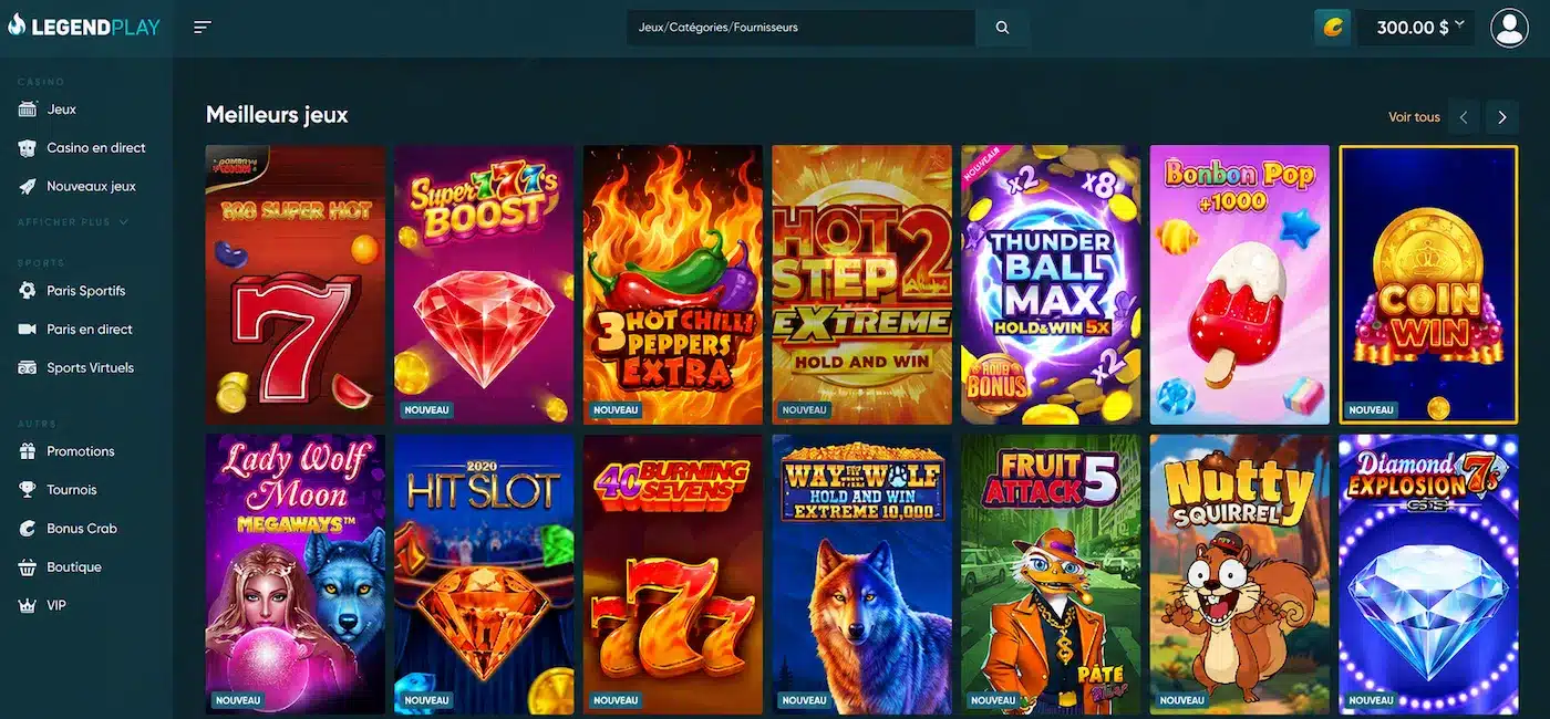 Legendplay casino légal
